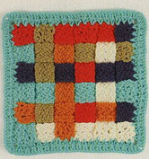 Woven-crochet-square-motif