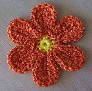 pretty crochet flower