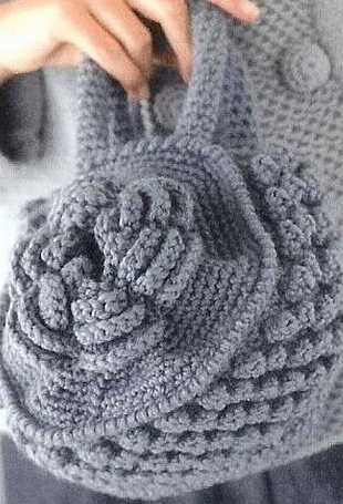 Bag with Flower crochet