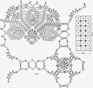 Crochet Patterns Of Lace Tablecloth 1