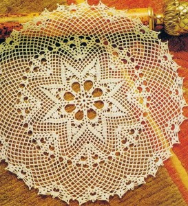 Crochet Tablecloth Pattern - Large Lace Dolly 2