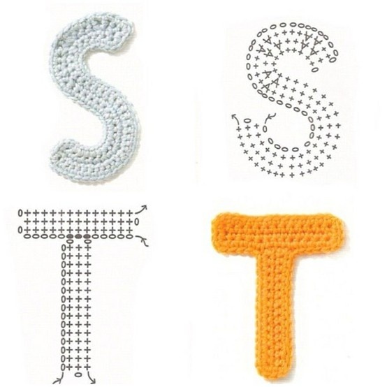 Crochet Alphabet Chart Diagram