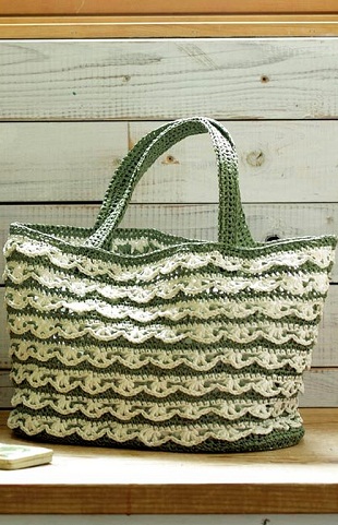 Lace Crochet Bag in Two Colors