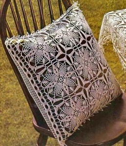 Tablecloth And Pillow Cover - Crochet Tablecloth Free Pattern 1