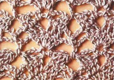 Upside-down-triangel-crochet-stitch
