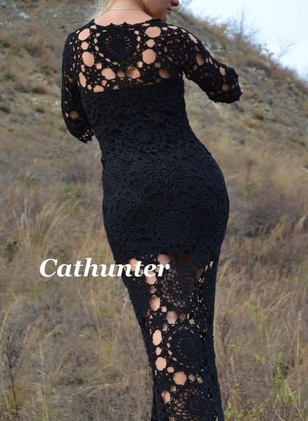 black crochet dress 2