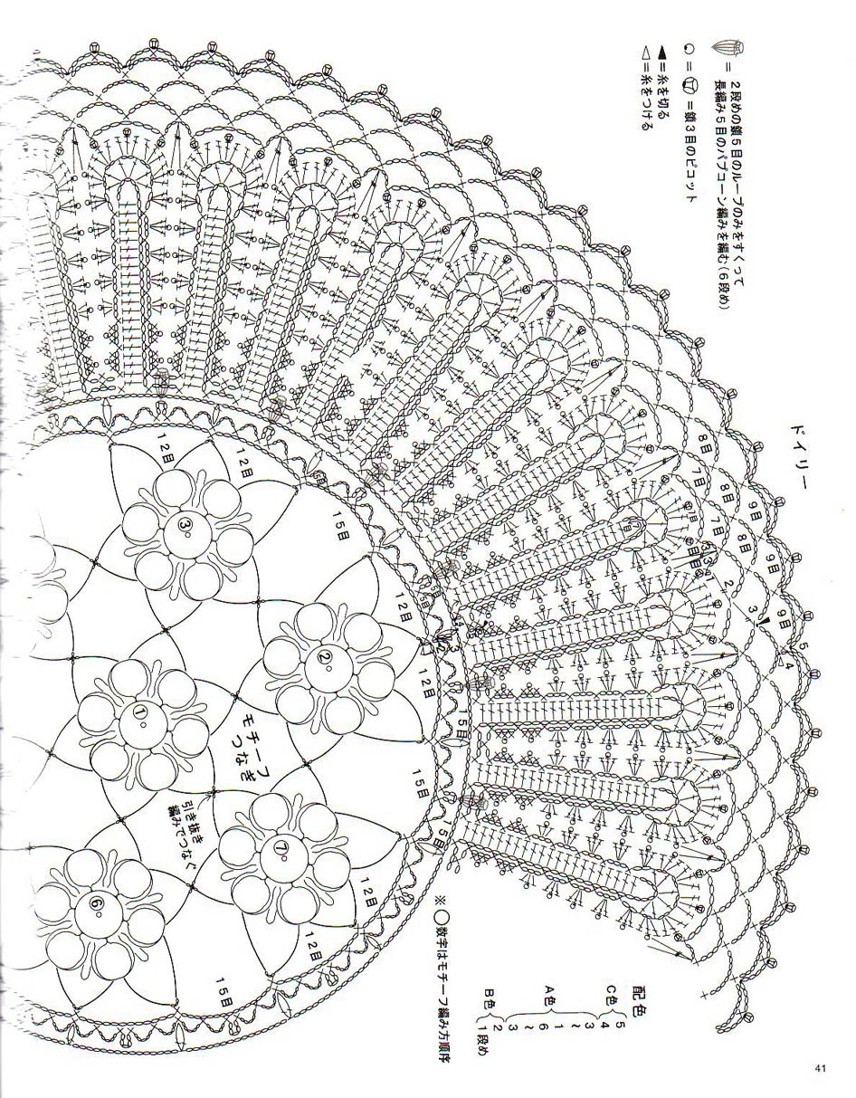 crochet doily flowers inside pattern 2