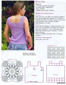 crochet tank with squares 1