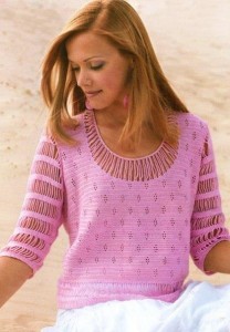 delicate crochet blouse pattern