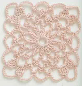 lace crochet square