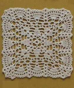 lace crochet square