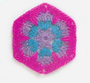 pink-blue-purple-crochet-hexagon-motif