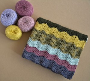 Classic Double Crochet Ripple Blanket Pattern 1