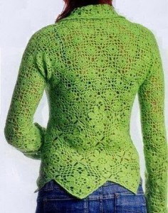 Crochet-Sweater-Pattern-Women back