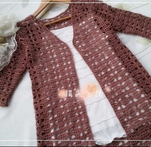Knitted Jacket Openwork Crochet
