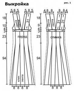 Long Evening Dress Crochet Pattern 2