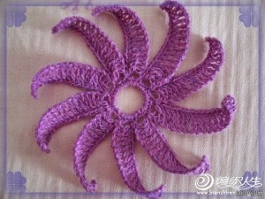 Three Layer Lace Crochet Flower 1