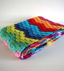 Yarn Remnants Crochet Blanket