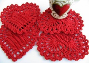 crochet hearts pattern