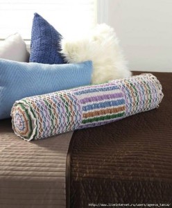 crochet round pillow roll pattern 3