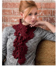 fans crochet scarf pattern