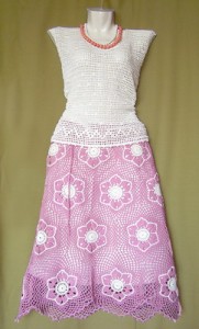 flower mesh skirt crochet pattern 1
