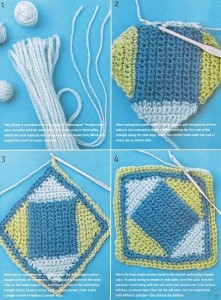geometric crochet pillow 1