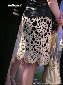 lace crochet skirt