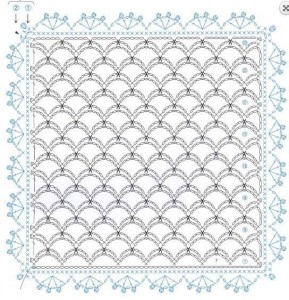 lace crochet square 1