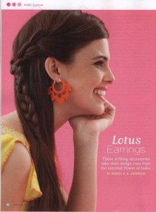lotus earrings
