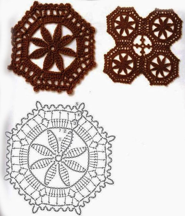 octagon-crochet-cirlce-flower-1