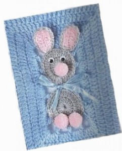 bunny crochet baby blanket pattern 1