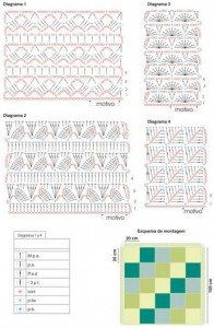 crochet blanket stitch sampler 1