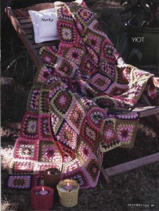 granny square afghan blanket