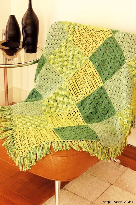 Crochet Squares Sampler Afghan ⋆ Crochet Kingdom