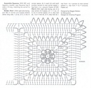 Vintage Rose Free Afghan Pattern 1