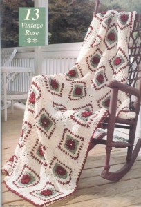 Vintage Rose Free Afghan Pattern