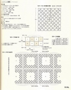 bobbled flower square afghan crochet pattern 2