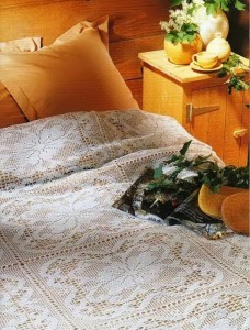crochet lace bedspread pattern free