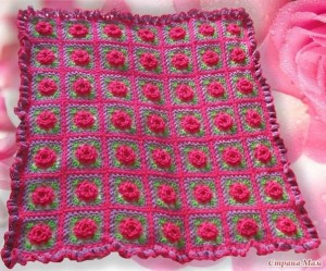 flower square blanket crochet pattern 1