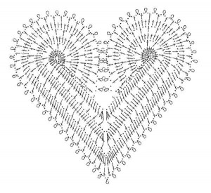 heart motif crochet