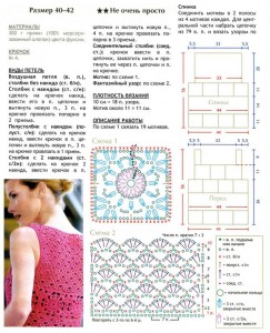 Crochet top with floral squares and fancies point 1