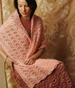 Crochet zig zag shawl pattern