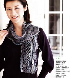 Free Crochet Scarf Pattern - Mesh and Border