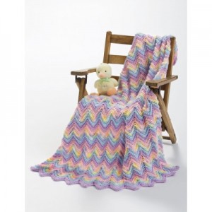 Knit or Crochet Ripple Baby Blanket