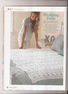 wedding bells crochet blanket