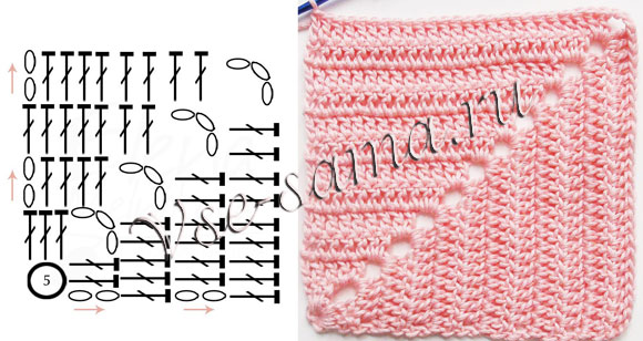 Patchwork Crochet Blanket - Free Pattern diagram 1 ⋆ Crochet Kingdom
