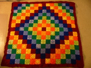 Patchwork Crochet Free Pattern Diamond Design 2