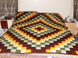 Patchwork Crochet Free Pattern Diamond Design 3