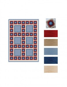 Patchwork Granny Square Blanket Various Sizes